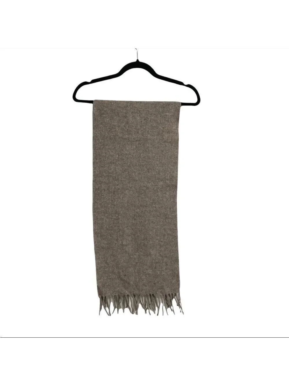 LAMBSWOOL SCARF Italy Wool Fall Winter Brown Taupe One Size